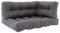 Vicco Palettenkissen Set Flocken, Outdoor Kissen, Grau, 120 x 80 cm 3 Teile