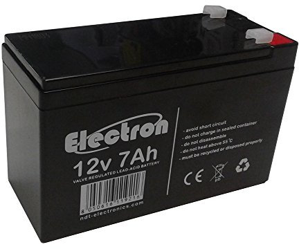 Batterie au plomb rechargeable 12 V, 7 Ah, 20HR pour alarmes antivol, lampes d'urgence, jouets Peg Perego de 7,2 Ah / 7,5 Ah
