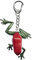 Miniblings grenouille Porte-clé Porte-clés 50 mm Gloss Rouge Vert - bijoux à la mode main I I Pendentif trousseau de clés Porte-clef