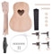 Ukulele DIY Kit, Machen Sie Ihre Eigenen Gemalten Ukulele 21 Zoll 4 Saiten(Herz)