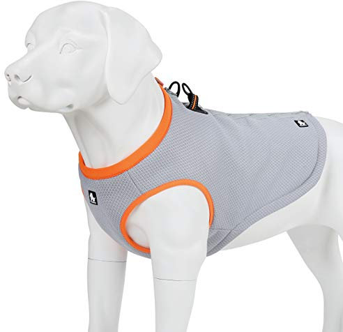 MOKCCI Truelove Dog Cooling Vest Harness Cooler Jacket with Adjustable Zipper for Outdoor Hunting Training and Camping