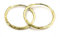 Halo's London (c) 9ct Gold 12mm - 20mm Diamond Cut Hinged Sleeper Hoop Earrings (20mm)