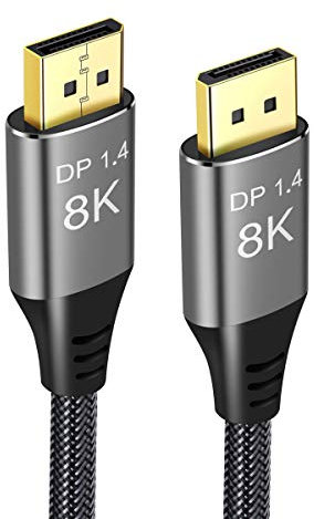 xiwai Cavo DisplayPort 1.4 8K 60hz Ultra HD UHD 4K 144hz DP a DP cavo 76804320 per video, PC, laptop, TV (3 m)