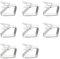 EMSMIL 8 Pièces Pinces à Nappes Acier Inoxydable Pince de Clip Accroche Nappe Papillon Couverture de Table Clip Support Convient Aux Tables d'une épaisseur ne Dépassant Pas 3 cm
