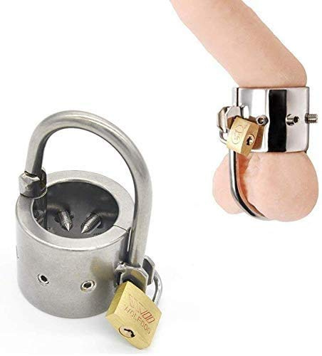 Hoden-Ring-Penis Universal-Stretcher CBT Edelstahl Gewicht-Hoden- Extensor Mit Spikes Und Locking Penis Skrotum Bdsm Bondage Sex-Spielzeug