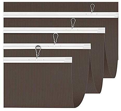 AOTNZ Sun Shade Sail, Replacement Pergola Wave Wood Pergola Canopy, Retractable Slide Wire Permeable Breathable Patio Cover Fabric For Outdoor Courtyard Lawn (Color : Gray, Size : 1.05x7m)