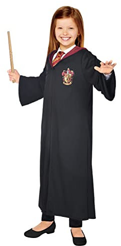 Amscan - Kinderkostüm Hermine, Hogwarts, Harry Potter, Gryffindor, Magier, Zauberer, Karneval, Schwarz