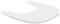 hauck Alpha Click Tray, White - Plastic Tray for Alpha+ Wooden Highchair 6 Months+, Just Seconds to Remove and Fix, Easy to Clean, Made of Recycled Material