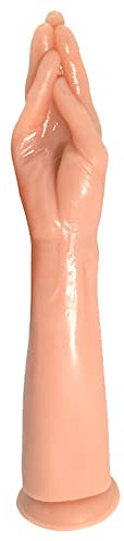 Jixaxe Riesiger Dildo Realistischer Big Hand Dildos Faustdildo Mit Starkem Saugnapf 38CM Groß Anal Plug XXL Fisting Dildo Sex Toy Penis für Frauen Anale Vaginale Masturbation (Hautton)