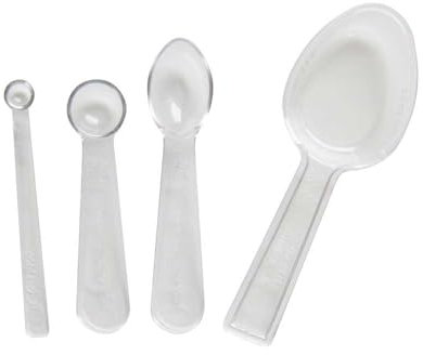 Joli'essence - Cuillères doseuses (0.05ml / 0.5ml / 1ml / 5ml) Contenance - Lot de 4