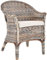 korb.outlet Rattan-Sessel Natur Esszimmersessel Korb-Sessel Rattanmöbel Rattansessel Rattanstuhl mit Armlehnen Lounge Flechtsessel (Mehrfarbig, mit Polster)