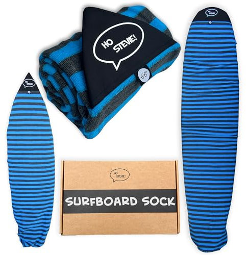 Ho Stevie! Surfbrett-Sockenabdeckung, leichte Schutztasche für Ihr Surfbrett, Blau und Grau, 2,7 m