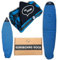 Ho Stevie! Surfbrett-Sockenabdeckung, leichte Schutztasche für Ihr Surfbrett, Blau und Grau, 2,7 m