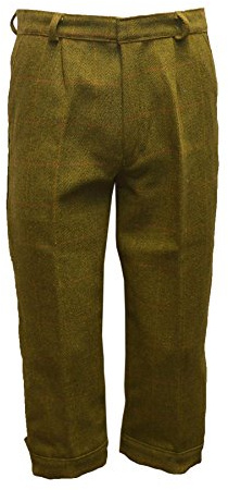 Walker & Hawkes - Mens Derby Tweed Shooting Plus Twos Breeks Trousers - Dark Sage - 40