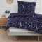 Mixibaby Bettwäsche Bettgarnitur Bettbezug Bedruckt Baumwolle 135x200 155x220 200x200, Größe:200 x 220 cm, Design Bettwäsche:Marmor Violett