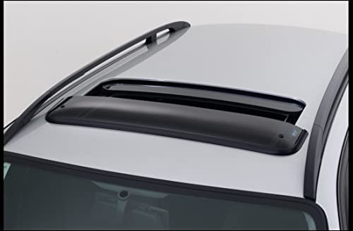 Climair Windabweiser Schiebedach - Dachwindabweiser für Schiebedach 05-5300, Farbe: rauchgrau - Set mit Parkscheibe - Kompatibel für Mercedes-Benz E-Klasse W210 T-Modell 5-türer, Baujahr: 1996-2002