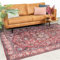 FRAAI | Home & Living Teppich Vintage - Imagine Medaillon Rot - Baumwolle, Polyester - Flachgewebe - Vintage, Orientalisch - Wohnzimmer, Esszimmer, Schlafzimmer - Carpet