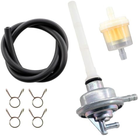 MCHNIC Benzinhahn Kraftstoffhahn Unterdruckhahn für Vespa LX ET2 ET4, Aprilia, Derbi, Gilera, Speedfight 1 2 Sfera Free SKR TPH NRG Mc3 Mc2 NSL RST SSL Zip