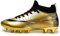Kmrlofiy Zapatillas De Fútbol para Hombre Calzado De Fútbol Profesionales Spike Aire Libre Botas De Fútbol Hombre Niños Atletismo Training Zapatos De Fútbol Tacos Fútbol Deporte (Oro, 35EU)