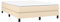 vidaXL Cadre de lit sans Matelas crème 140x190 cm Tissu