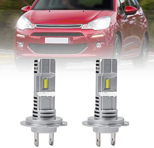 NSLUMO H7 Ampoules LED pour Citroën C1 C3 C4 C5 DS3 DS4 DS5 - Phare Faisceau Bas 6000K Blanc - Mini Taille pour C4 Picasso