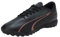 PUMA Ultra Play TT, Soccer Shoe Unisex-Adulto, Black-Copper Rose, 42.5 EU