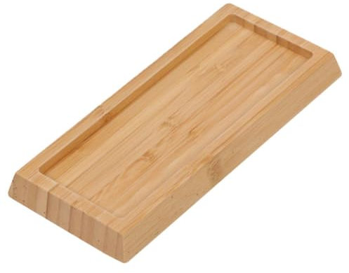 Yardwe Bamboo Sharpening Stone Holder Non- Stand for Kitchen Use and Compact Design Smooth Finish for Safe Handling for Sharpening Tools and Accessories
