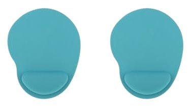 Adoorniequea 2 set Comfort Soft Gel Rest Polso Supporto Tappetino Mouse Pad Gaming Economico Verde prato, blu