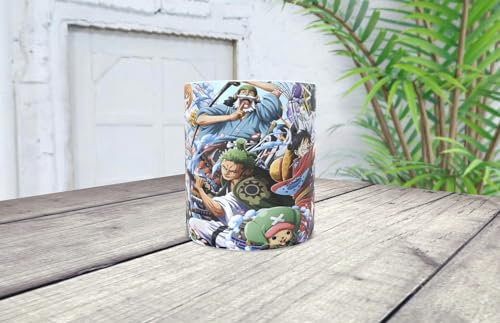 La Huella Taza personalizada de One Piece. Ideal para todo fan del anime. ¡Aventuras piratas en cada sorbo!