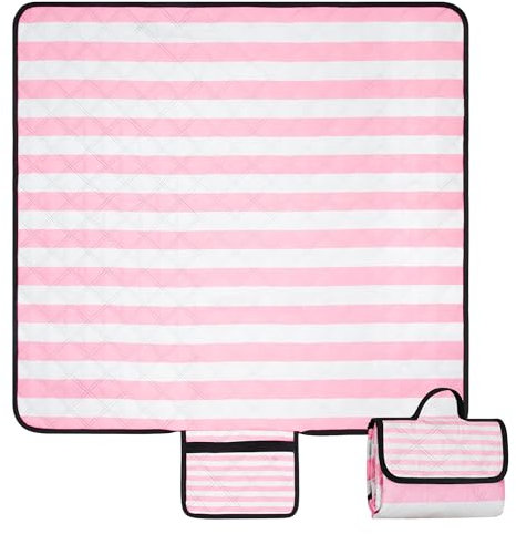 Jopee Picknickdecke 200 x 200 cm, Boho Outdoor Wasserdicht Strandmatte Sandfrei für 4-6 Personen, Tragbare Waschbar Stranddecke für Trocken Strand, BBQ, Picknick, Wandern, Reisen