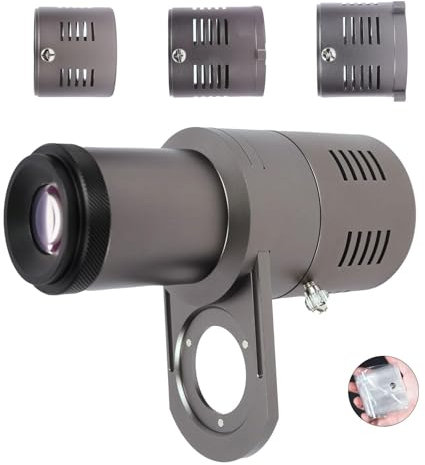 Optical Snoot Conical,Mini Snoot Photography,Spotlight GOBO Projector Attachment, 14 Gobos, Lens and Projection for Monolight Photography LED Light and Strobe Light