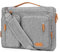 MOSISO 360 Protezione Laptop Borsa a Tracolla,15-15,6 Pollici Computer Borsa Compatibile con MacBook Pro 16,HP,Dell,Lenovo,Asus Notebook,Lato Aperto Custodia Messenger con 5 Tasche&Cintura,Grigio