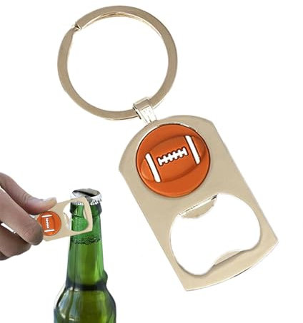 Schlüsselanhänger Flaschenöffner – Basketball-Fußball-Bierflaschenöffner, Schlüsselanhänger, tragbarer Getränke- und Soda-Flaschenöffner, Schlüsselanhänger, flach, Bierflaschenöffner,