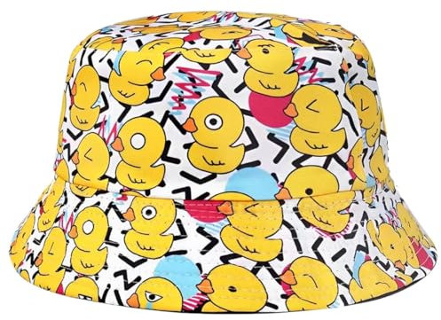 KUMSODE Gorro de Pescador para Mujer, Sombrero Pescador Sombrero del Cubo Algodón Mujer Hombre, M(56-58cm)
