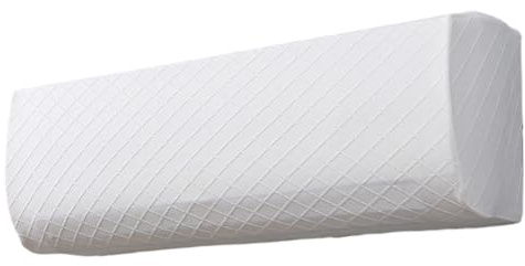 Fudaiki Klimaanlagenabdeckung Waschbarer Elastischer Stoff Staubdicht für Wandmontierte Einheiten Mini Split Innen-AC-Abdeckungen Abdeckung für Klimaanlage Weiß L