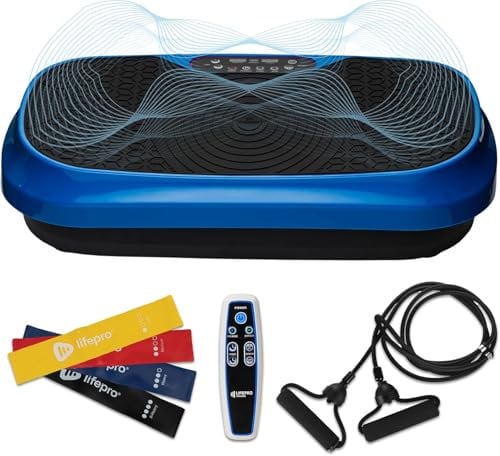 LifePro Vibrating Plate Exercise Machine for Home & Travel, Compact Full Body Vibration Plate for Weight Loss, Muscle Recovery, Toning & Fitness, 118 kg Capacity