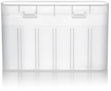 Dawutocap Portable Battery Holder Storage Box for Rechargeable 18650 AA Batteries 1/6 Slot Battery Container