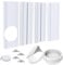 Kit de ventilación portátil de aire acondicionado para ventanas, sello de ventana de aire acondicionado para manguera de escape de aire acondicionado de 13/15 cm de diámetro, kit de ventana de CA