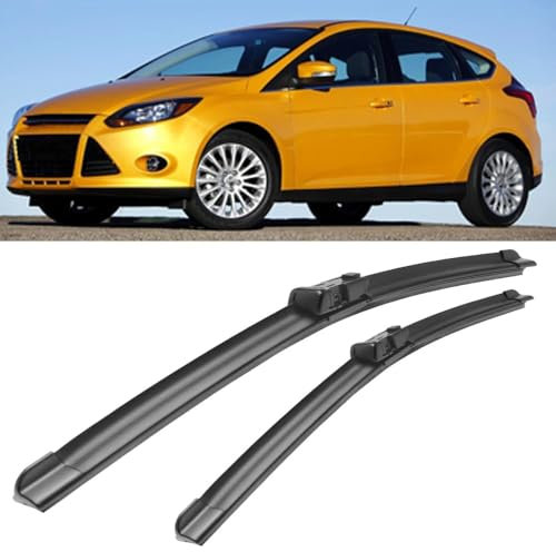 CJYCJY Limpiaparabrisas Delanteros Coche Escobillas de limpiaparabrisas para Ford Focus Hatchback 2012-2015 28+28, Limpiaparabrisas de Coche