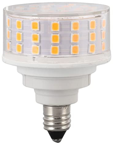 Lámina LED E11 Lámpara de maíz de parpadeador de energía de 10W 1000LM para la mesa de techo Lámpara de gabinete Material ABS premium de 40 mm de diámetro Diseño de juego (Lumière chaude)
