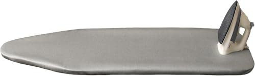 DTD QUALITY MATTERS Laundry Metallised Ironing Board Cover – Heat Reflective, Padded Surface, Fits Multi Sizes [XXS to XL], Durable & Easy to Fit – Silver Finish (Select Size) (XL (137 x 40 cm))
