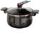 Gdfnmogo Micro-pressure Cooker, Enamel Pressure Cooker Large Capacity Non-Stick Soup Pot With Double Handle For Kitchen Cooking Steaming Stewing(5L-black)