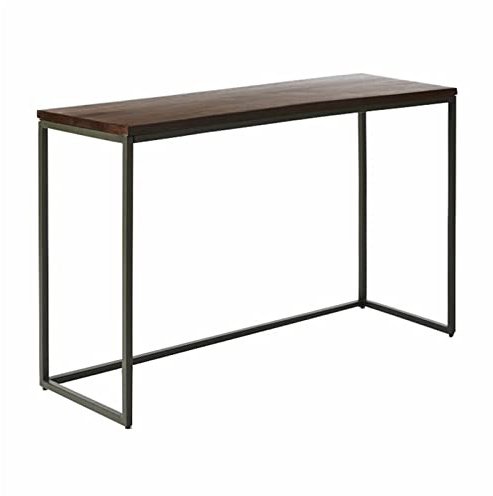 Flurtisch, Konsolentische, Konsolentisch für den Eingangsbereich, Sofatische, Industrie-Konsolentisch mit Metallrahmen, schmaler Langer Tisch für hinter der Couch, kompakt, schlank, einfach