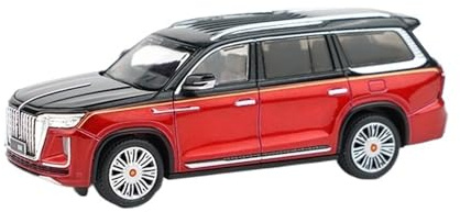 JIAYUNEU 1/64 Miniatur-Druckgussauto-Modellauto für rote Flagge (Guoyao) Spielzeug Ausstellungsstück Dekorationsfigur Büro Zimmerdeko