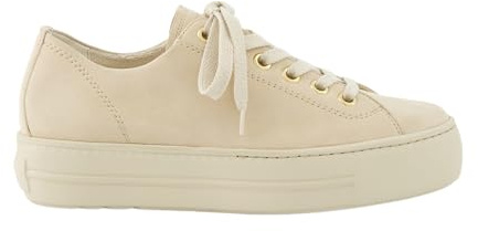 Paul Green 4790-829 Damen Sneaker Low Rauleder in beige - Gr. 35,5