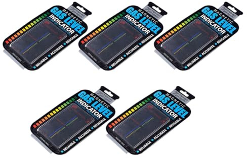 Kueohse Magnetic Gas Cylinder Tool Gas Tank Level Indicator Propane Magnetic Gauge Bottle Temperature Measuring 5Piece