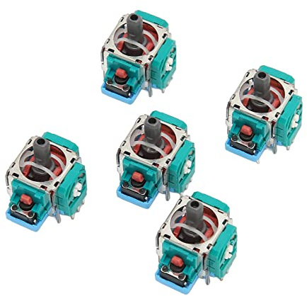 Agatige 5Pcs Replacement 3D Joystick, Replacement Analog Sensor Wheel Thumb Stick Professional Game Controller Analog Stick Rocker Module for Game Controller