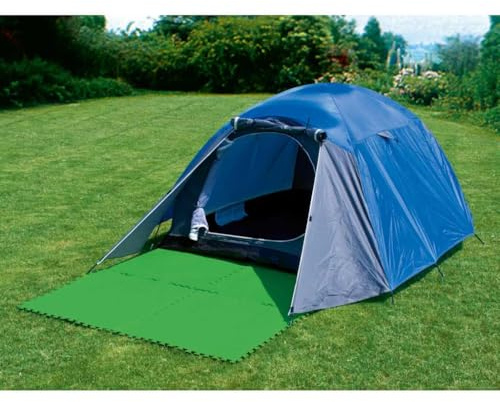 Flowclear Lot de 9 tapis de protection pour piscine Vert 5,47 m² | Dalles emboîtables en mousse polyéthylène anti-piqûres pour camping