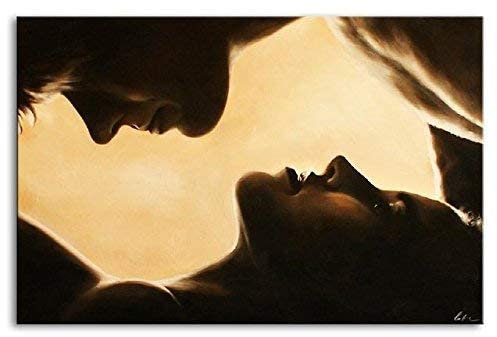 ÖLGEMÄLDE AKT IN ÖL EROTIK ÖLBILD AUF LEINWAND ECHTE HANDARBEIT 60x90cm G15814