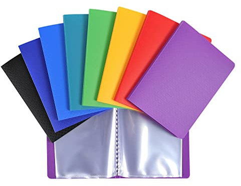 EXACOMPTA Lot de 20 Protège-documents PP Semi-rigide OPAK 40 vues - Pocket 11x15cm - Coloris Aléatoire